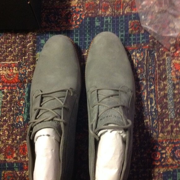 Cole Haan Men\'s Grand Gray Nubuck Leather Chukka Boots - 11.5M - New in Box